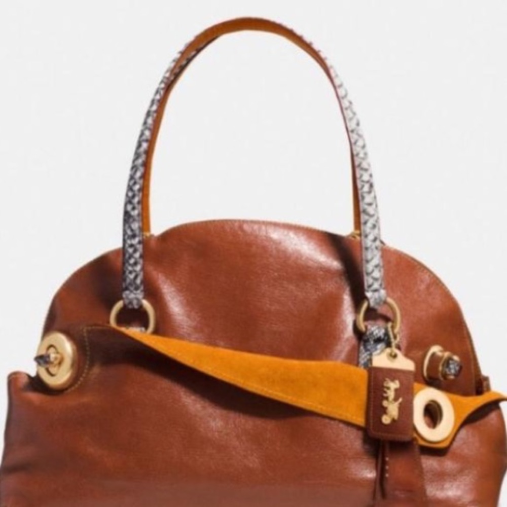 COPY - COACH Satchel ~ Elegant Python Leather Bra…